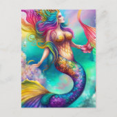 Lovely Mermaid Briefkaart (Voorkant)
