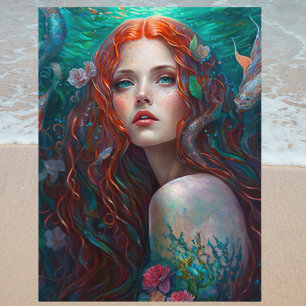 Lovely Mermaid Briefkaart