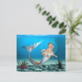 Lovely Mermaid Briefkaart (Staand voorkant)