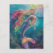 Lovely Mermaid Briefkaart (Voorkant)
