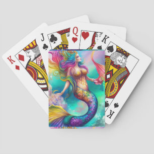 Lovely Mermaid Briefkaart Pokerkaarten