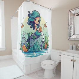 Lovely Mermaid Douchegordijn
