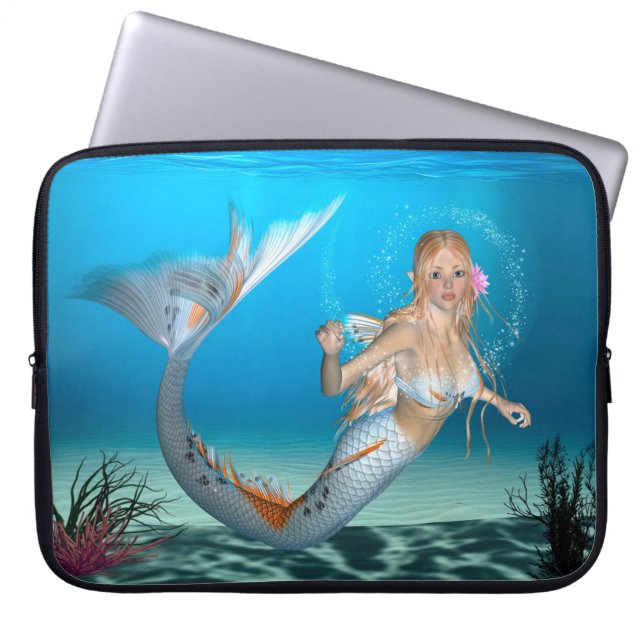 Lovely Mermaid Laptop Sleeve (Voorkant)