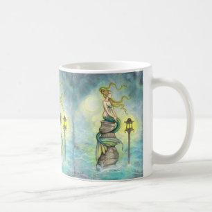 Lovely Mermaid met Moon en Lantern Koffiemok