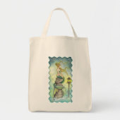 Lovely Mermaid met Moon en Lantern Tote Bag (Voorkant)