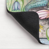 Lovely Mermaid Mousepad beroemd gemaakt door Molly Muismat (Hoek)