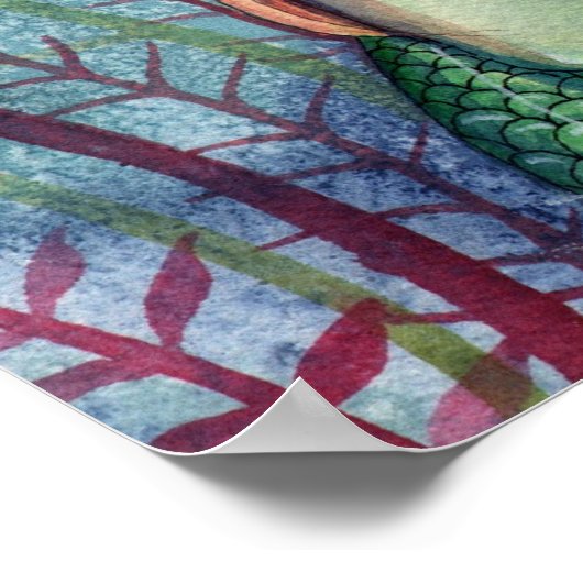 Lovely Mermaid Poster Afdrukken op Molly Harrison (Hoek)