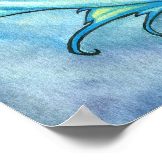 Lovely Mermaid Poster van Molly Harrison (Hoek)