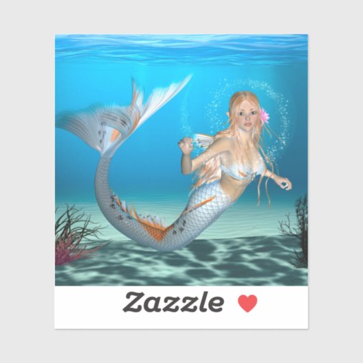 Lovely Mermaid Sticker (Vel)