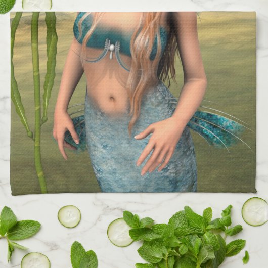 Lovely Mermaid Theedoek (Gevouwen)