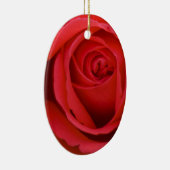Lovely Merry Red Rose Keramisch Ornament (Rechts)