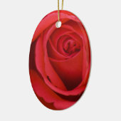 Lovely Merry Red Rose Keramisch Ornament (Links)