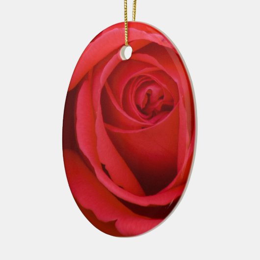 Lovely Merry Red Rose Keramisch Ornament (Links)