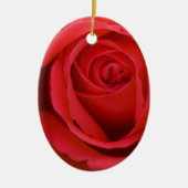 Lovely Merry Red Rose Keramisch Ornament (Voorkant)