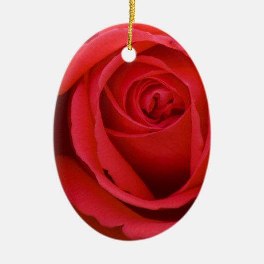 Lovely Merry Red Rose Keramisch Ornament (Voorkant)
