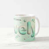 Lovely Minimalist Heart Personalized Koffiemok (Voorkant rechts)
