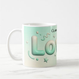 Lovely Minimalist Heart Personalized Koffiemok