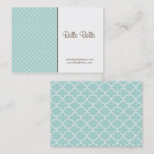 LOVELY MINT CALLCARD CONTACTKAARTJE (Voorkant / Achterkant)