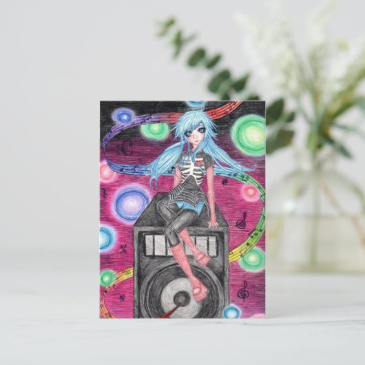 Lovely Miss Kora Briefkaart (Staand voorkant)