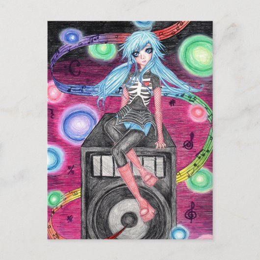 Lovely Miss Kora Briefkaart (Voorkant)