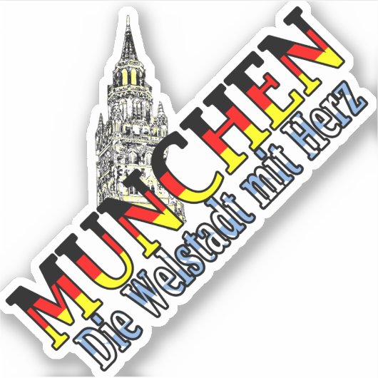 Lovely Mode München Beieren Duitsland Sticker (Voorkant)