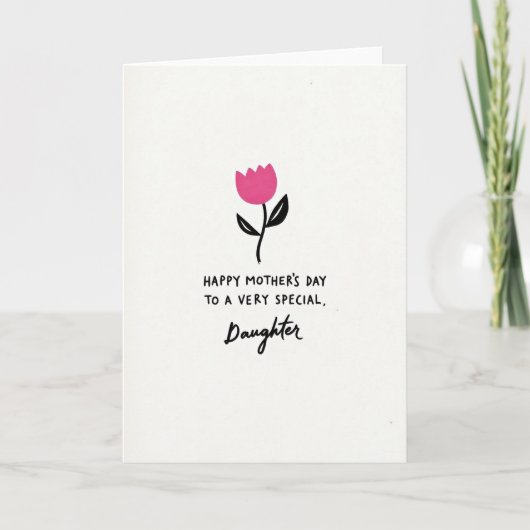 Lovely Mothers Day Daughter Card Kaart (Voorkant)