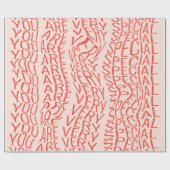 Lovely motivational inscription: you are very spec cadeaupapier (Vlak)