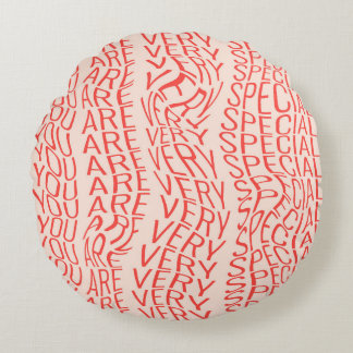 Lovely motivational inscription: you are very spec rond kussen