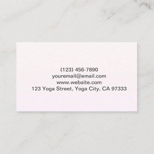 Lovely Mountain Sunset Visitekaartje (Achterkant)