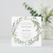 Lovely Olive en verlaat de officiële bruiloft Kaart (Staand voorkant)