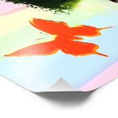 LOVELY ORANJE BUTTERFLY ISAIAH 41:10 ONTWERP FOTO AFDRUK (Hoek)