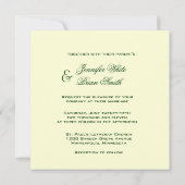 Lovely Orchid Wedding Invitation Kaart (Achterkant)