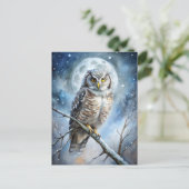 Lovely Owl Briefkaart (Staand voorkant)