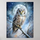 Lovely Owl Poster (Voorkant)