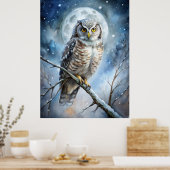 Lovely Owl Poster (Keuken)