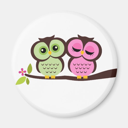 Lovely Owls Magneet (Voorkant)