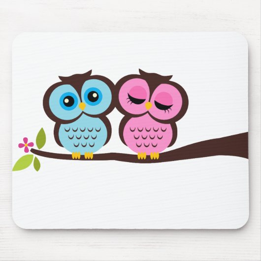 Lovely Owls Muismat (Voorkant)