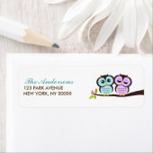 Lovely Owls Return Address Labels (Insitu)