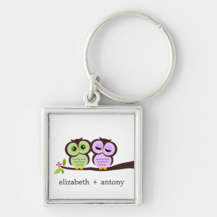 Lovely Owls Sleutelhanger