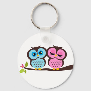 Lovely Owls Sleutelhanger