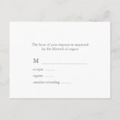 Lovely Owls Wedding Response Cards Uitnodiging Briefkaart (Achterkant)