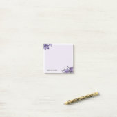 Lovely Paarse Campanula Post-it® Notes (Op bureau)