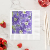 Lovely Paarse Delphinium Floral Servetten (Insitu)