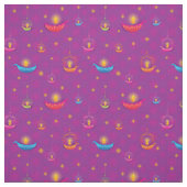 Lovely Paarse Diwali fabric Stof (Swatch)