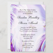 Lovely Paarse Floral Kaart (Voorkant)