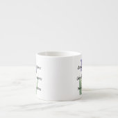 Lovely Paarse Iris Espresso Kop (Voorkant)