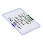 Lovely Paarse Iris sla de datum op Magneet (Rechterzijde)