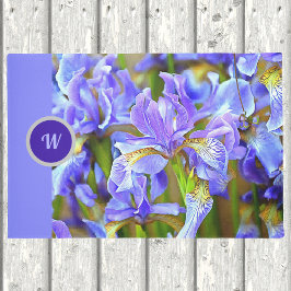 Lovely Paarse Irises in mei Persoonlijk Deurmat