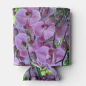 Lovely Paarse Orchids and Vines Monogrammed Blikjeskoeler (Achterkant)