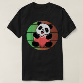 Lovely Panda Beer Sunset T-shirt (Design voorkant)